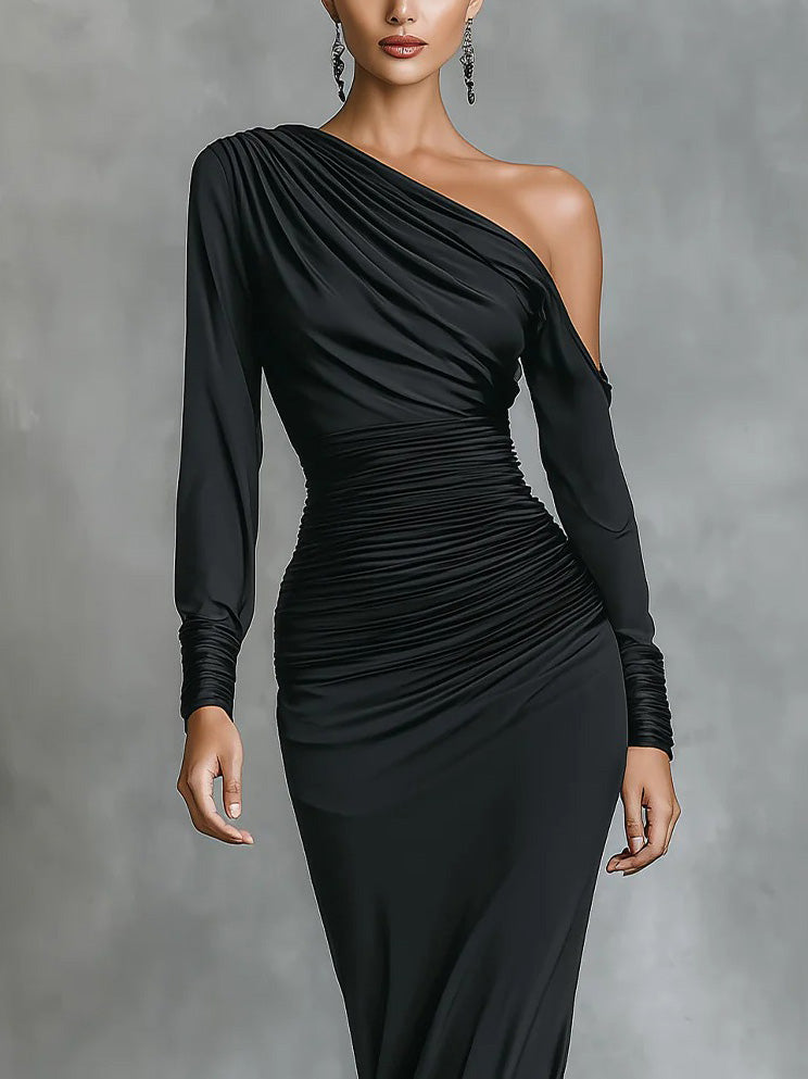 Imme | Satin Raffung Meerjungfrauenkleid