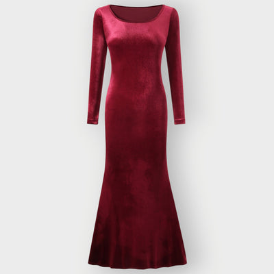 Darcy – Luxe Evening Silhouette Velvet Gown