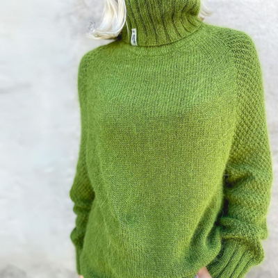 MONIKA® | Eleganter Hoher Kragen Pullover