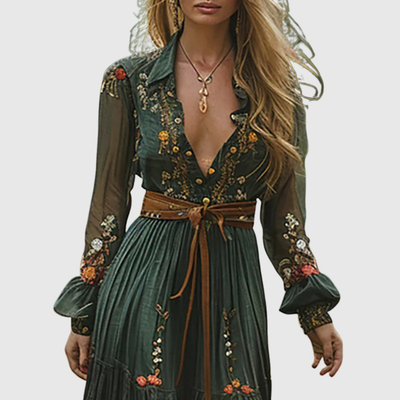 Alina Soleil | Romantisches Boho Maxikleid