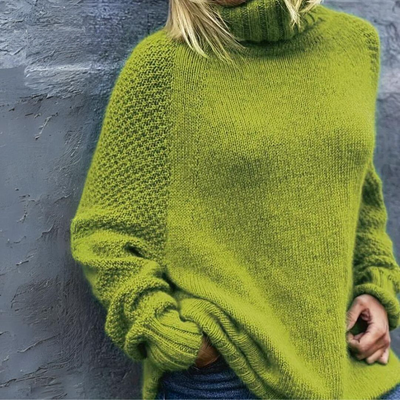 MONIKA® | Eleganter Hoher Kragen Pullover