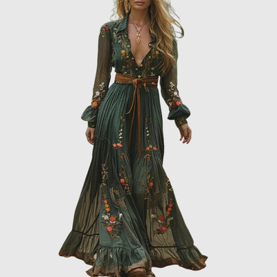 Alina Soleil | Romantisches Boho Maxikleid