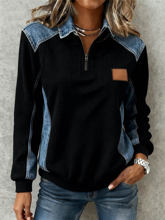 Helene® | Damen Freizeit-Lose-Fit Waffel-Top