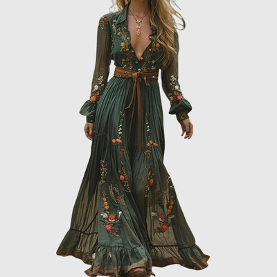 Alina Soleil | Romantisches Boho Maxikleid