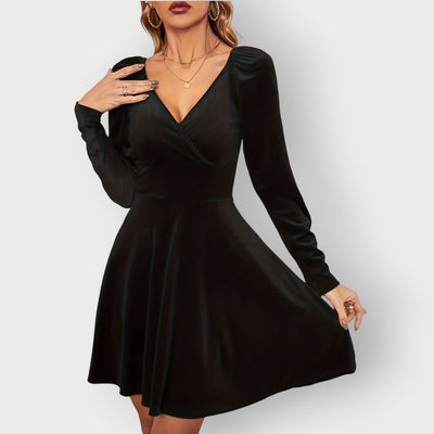 June - Velvet Skater Dress