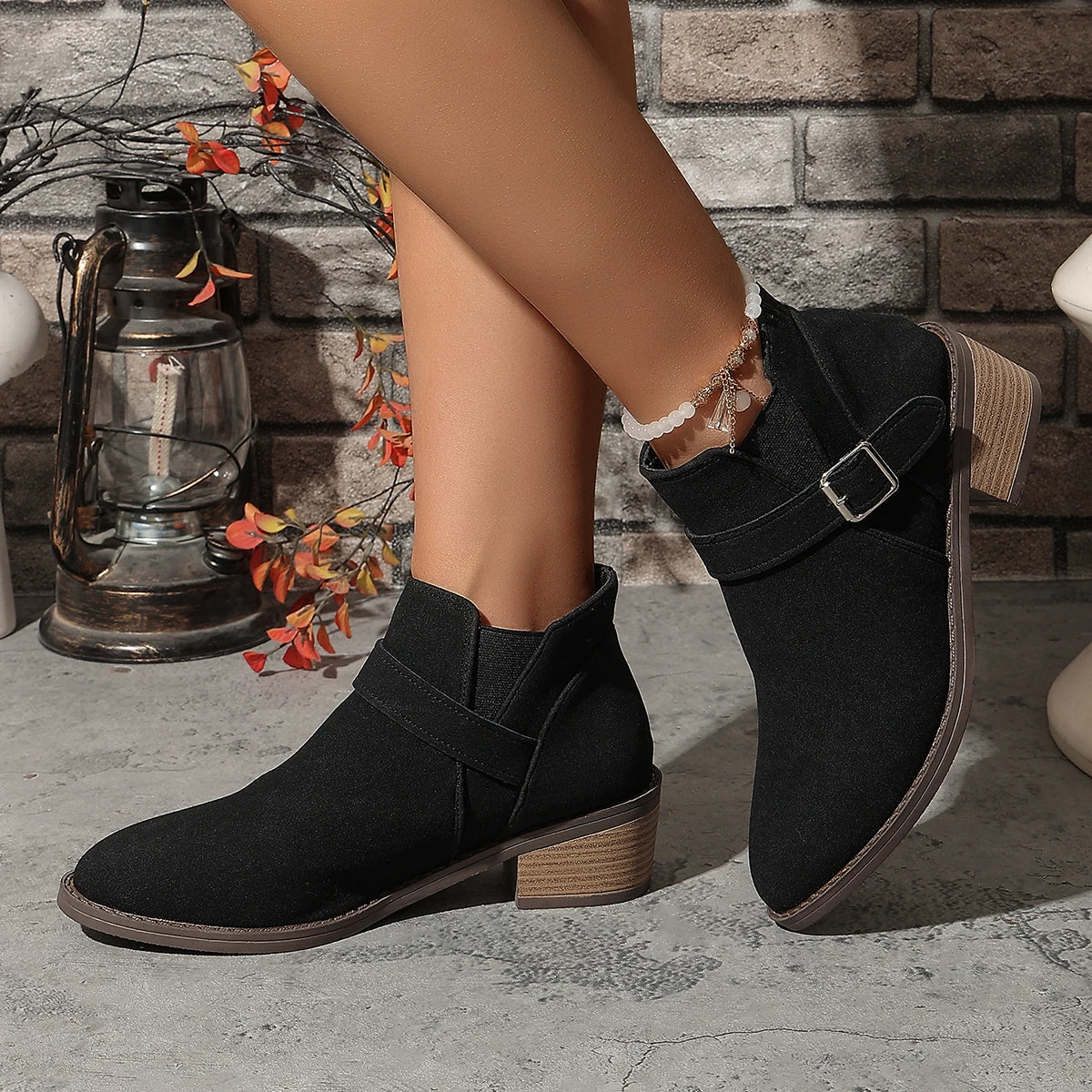 Bernadette® | Slip-on-Stiefeletten mit verstellbarer Schnalle für Damen