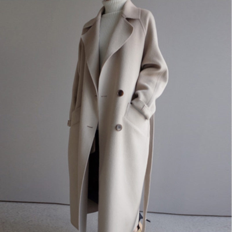 Clara® | Damen Woll-Trenchcoat