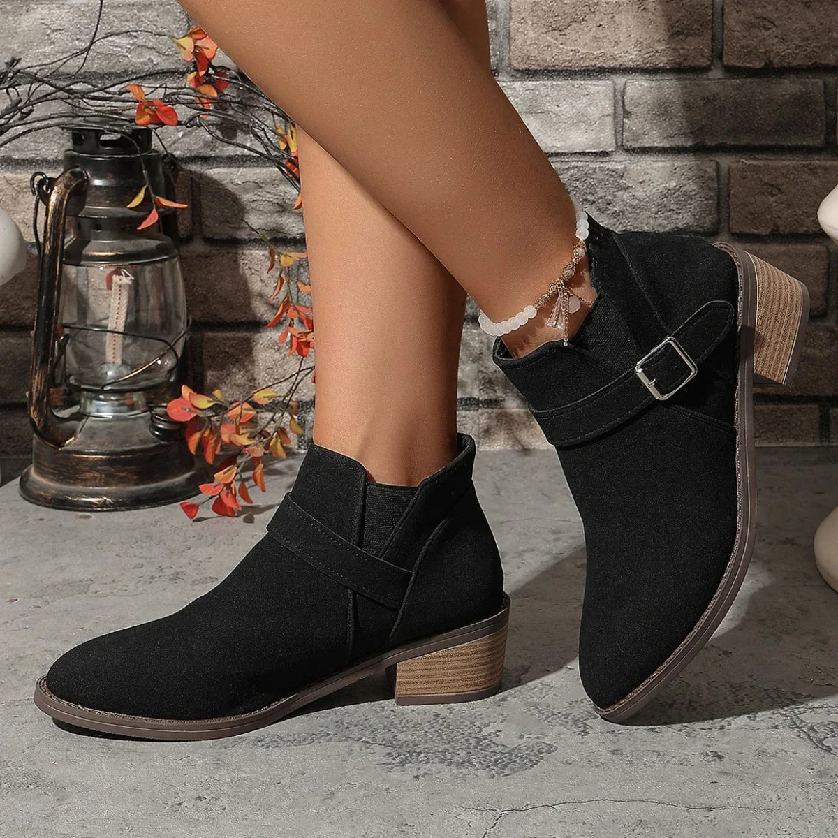 Bernadette® | Slip-on-Stiefeletten mit verstellbarer Schnalle für Damen