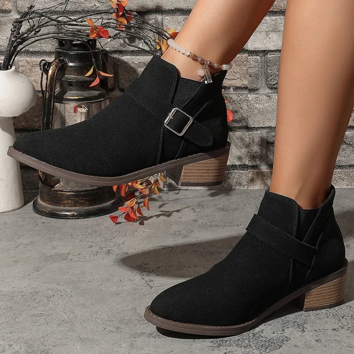 Bernadette® | Slip-on-Stiefeletten mit verstellbarer Schnalle für Damen