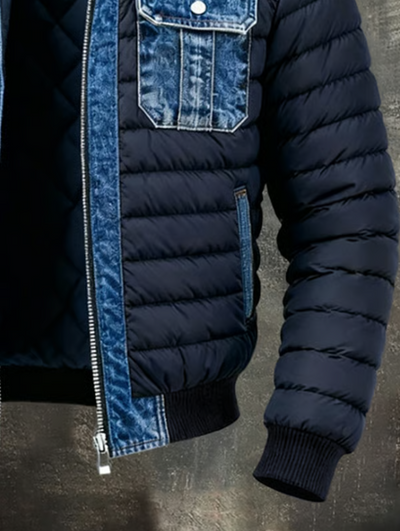 HYBRIDE STEPP-JACKE AUS DENIM